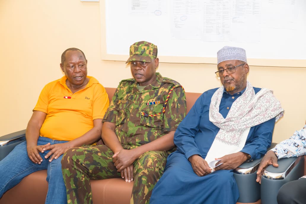 Security officers with guests